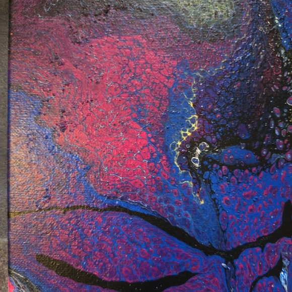 HANDCRAFTED Abstract 2pc Painting HANDMADE HANDPAINTED Wall Art Decor Artwork - Picture 9 of 17